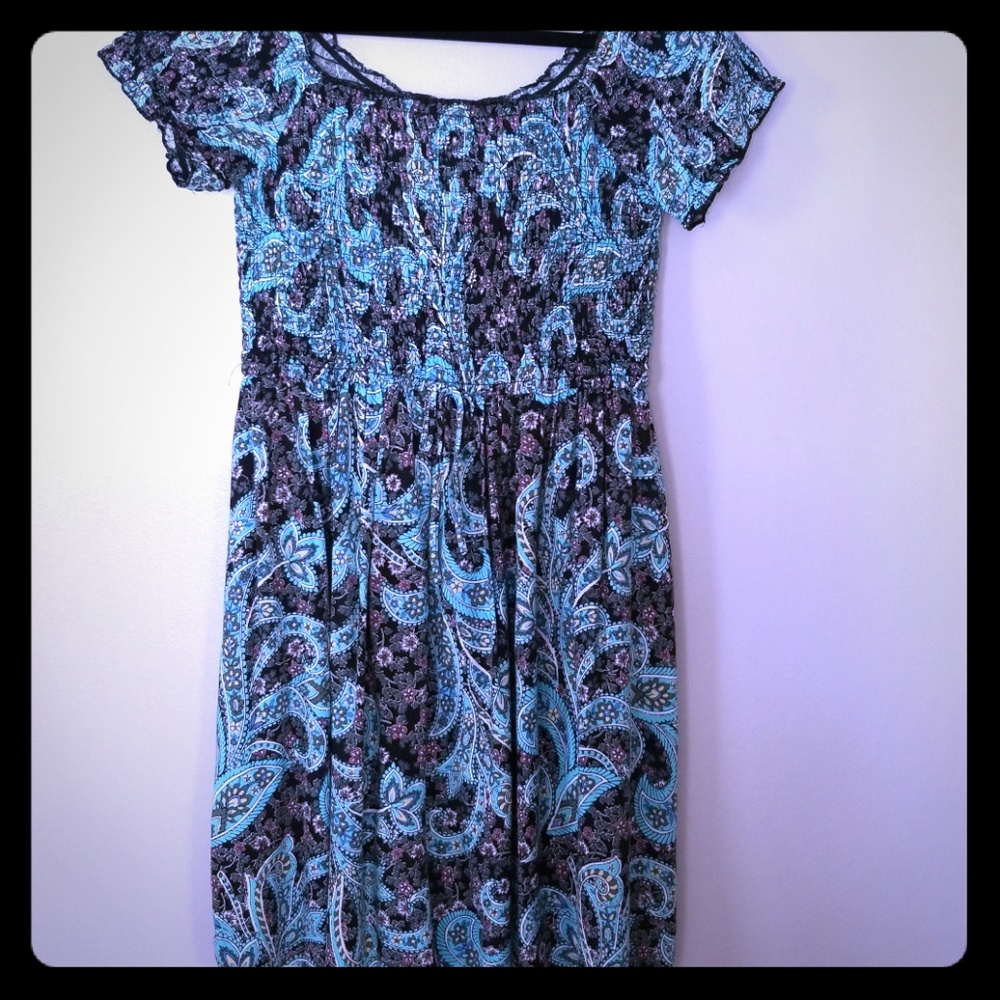Paisley printed sundress